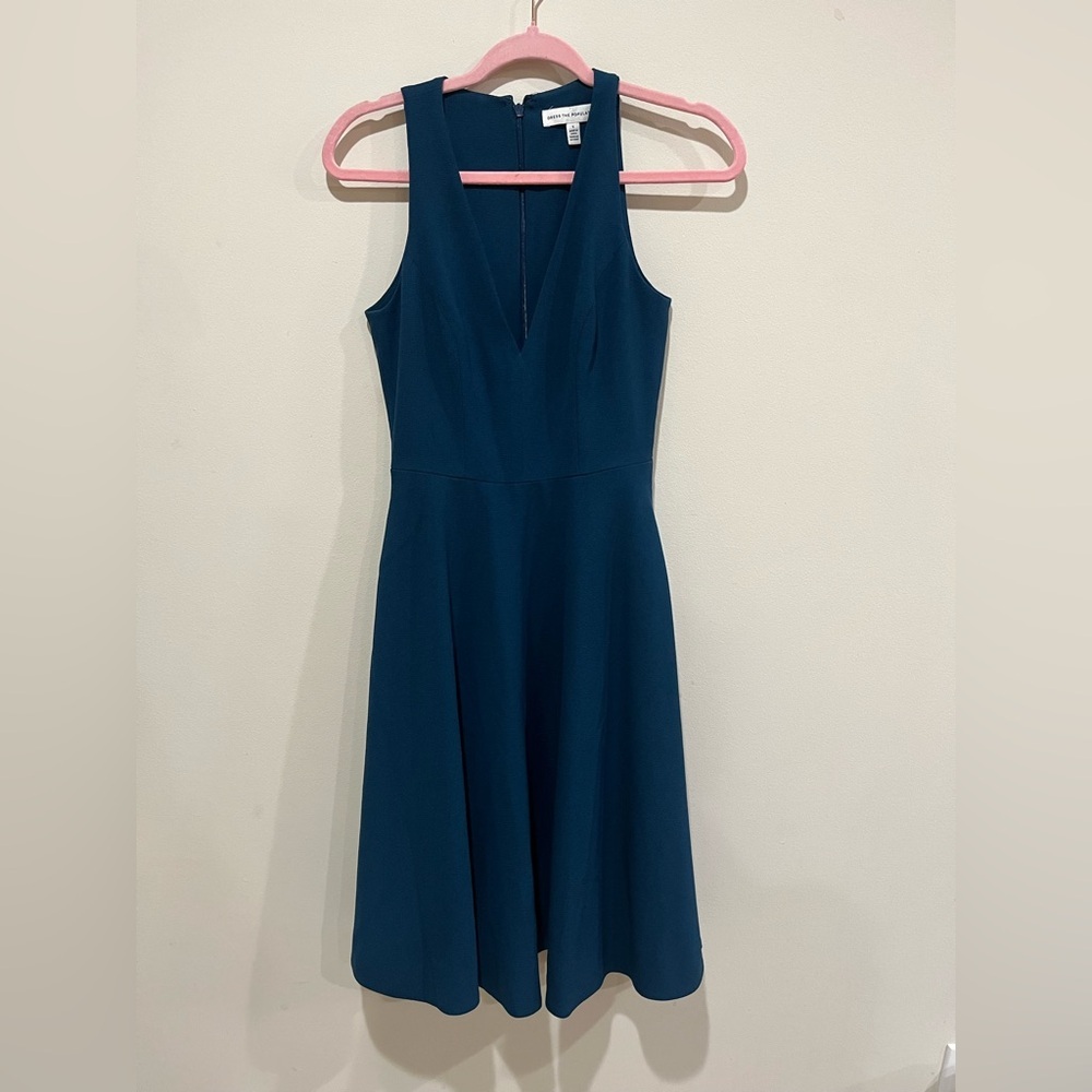 Dress The Population Catalina Peacock Blue Dress Size Small - Picture 3 of 10